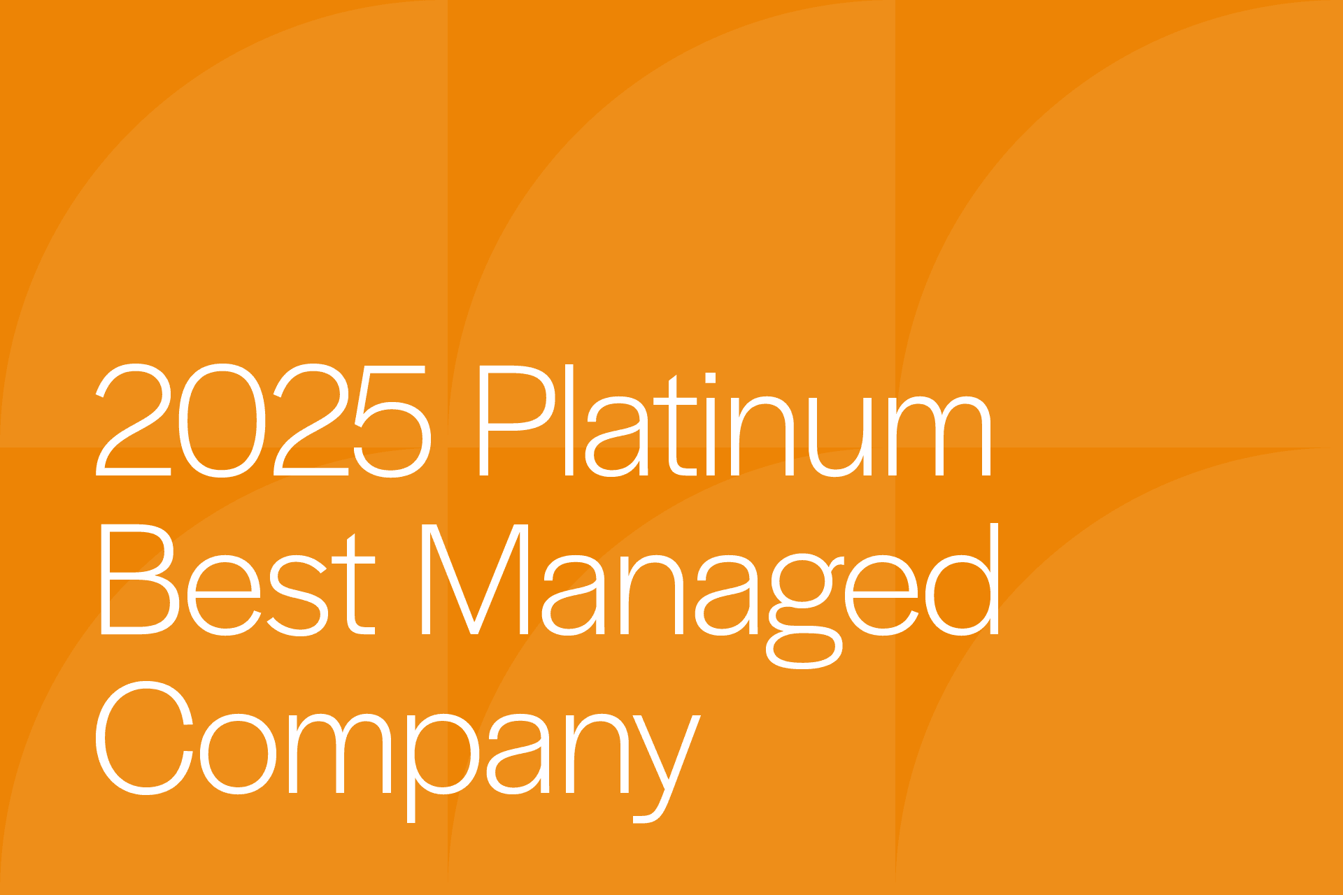 2025 Platinum Best Managed Company